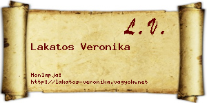Lakatos Veronika névjegykártya