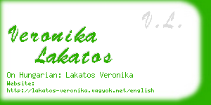 veronika lakatos business card